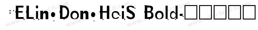 CELingDongHeiS Bold字体转换